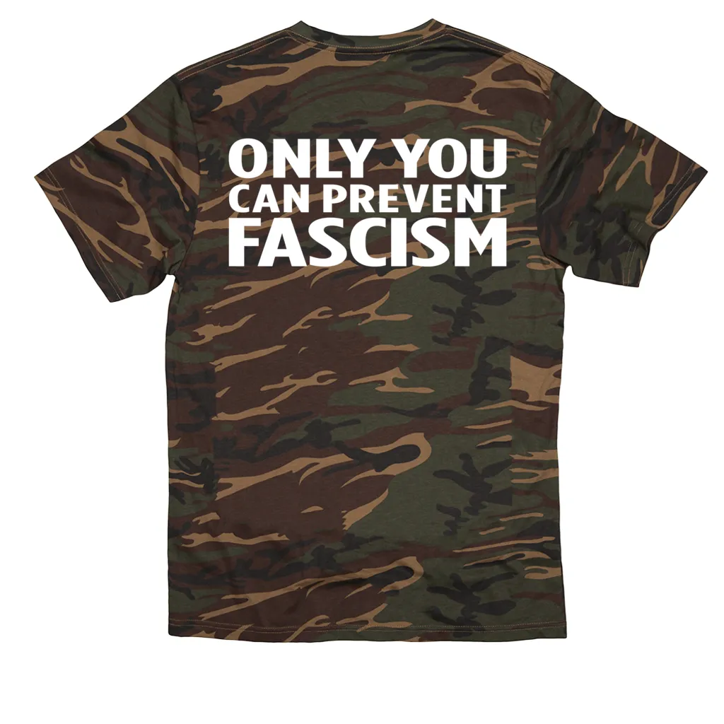 RESIST Bear "Only YOU Can Prevent Fascism" Double-sided T-Shirt