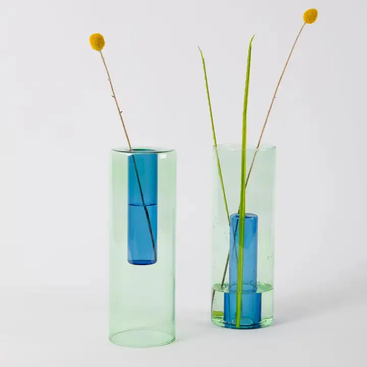 Reversible Glass Vase