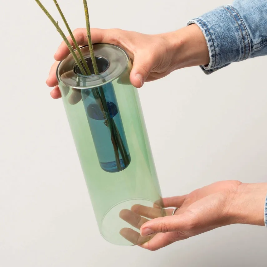 Reversible Glass Vase