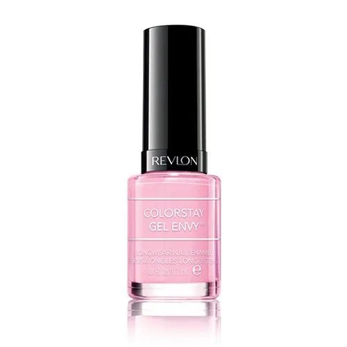 Revlon ColorStay Gel Envy Longwear Nail Polish, with Built-in Base Coat & Glossy Shine Finish, in Pink, 118 Lucky in Love, 0.4 oz