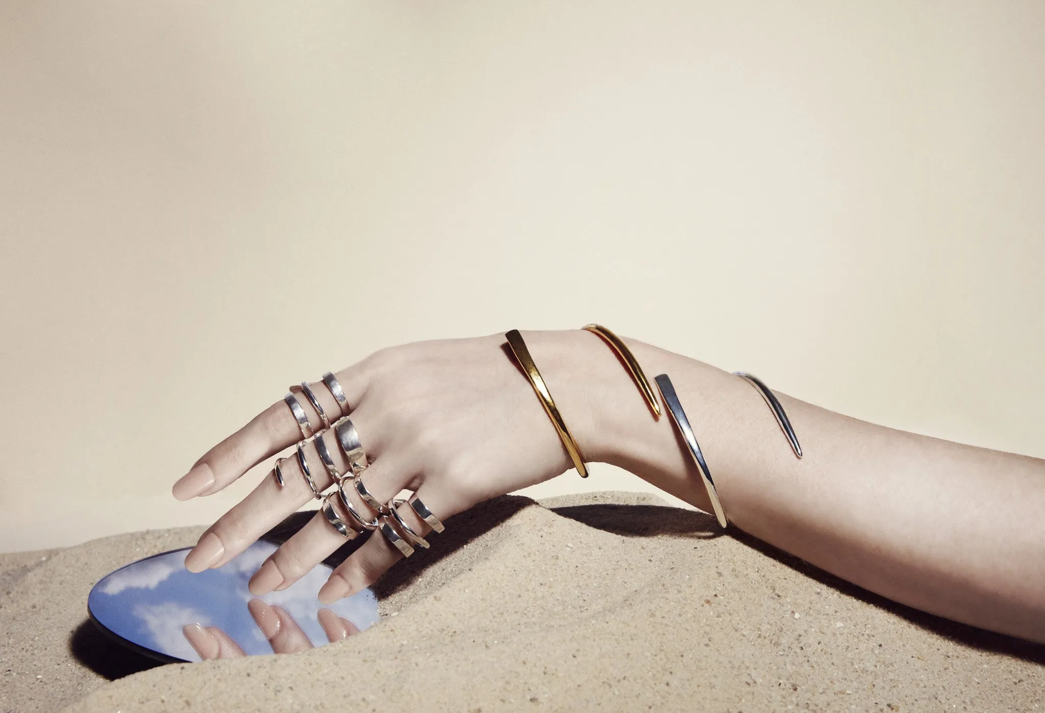 Ribbon Cuff in Gold