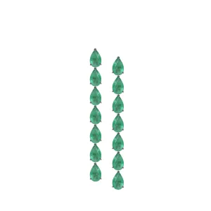 Rock Emerald Earring