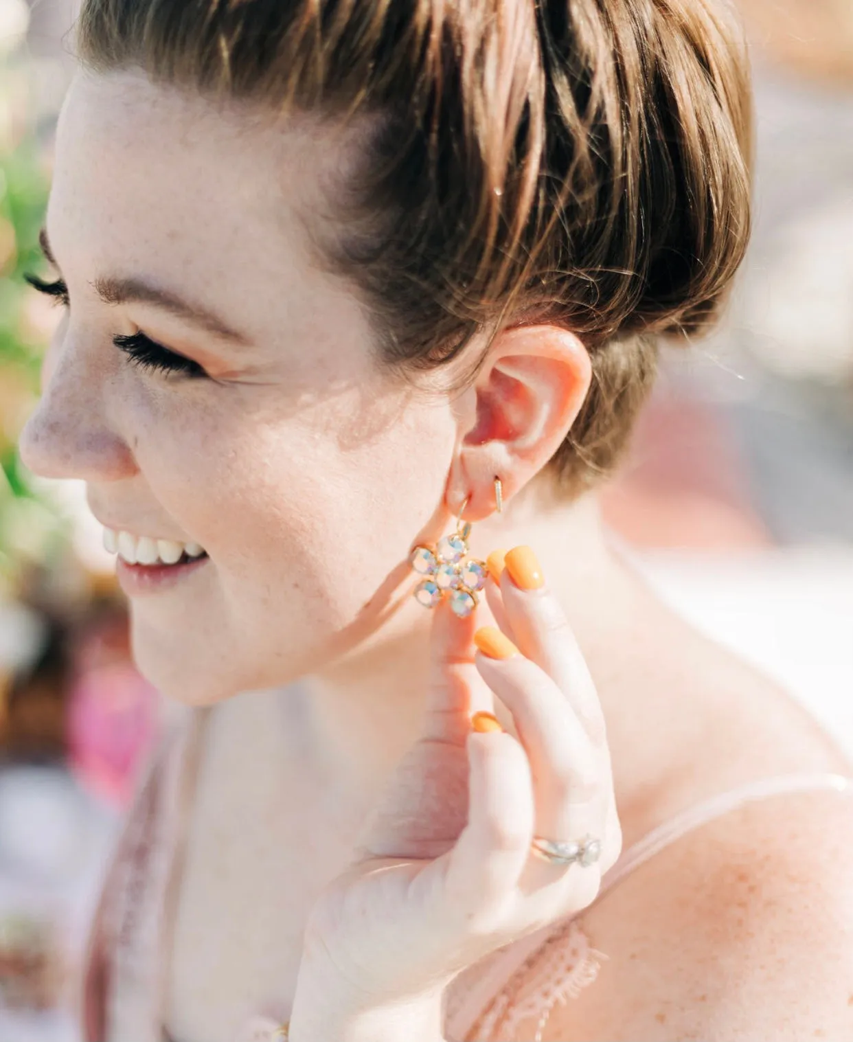 Rosie Aurora Flower Earrings