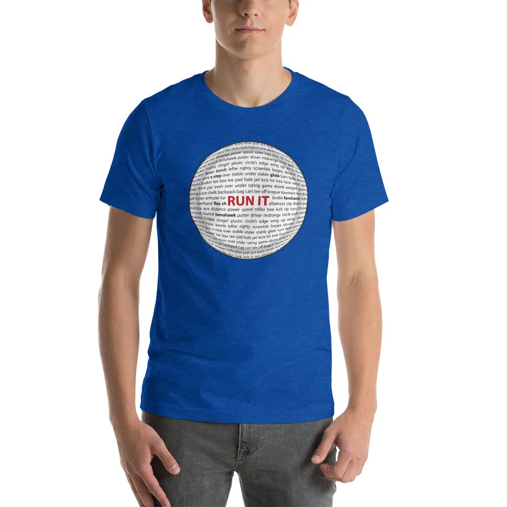 Run It Disc Golf Sayings Disc Shirt