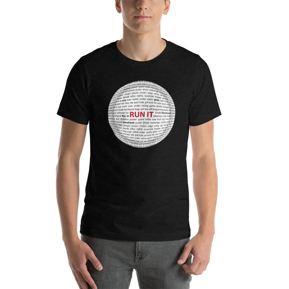 Run It Disc Golf Sayings Disc Shirt