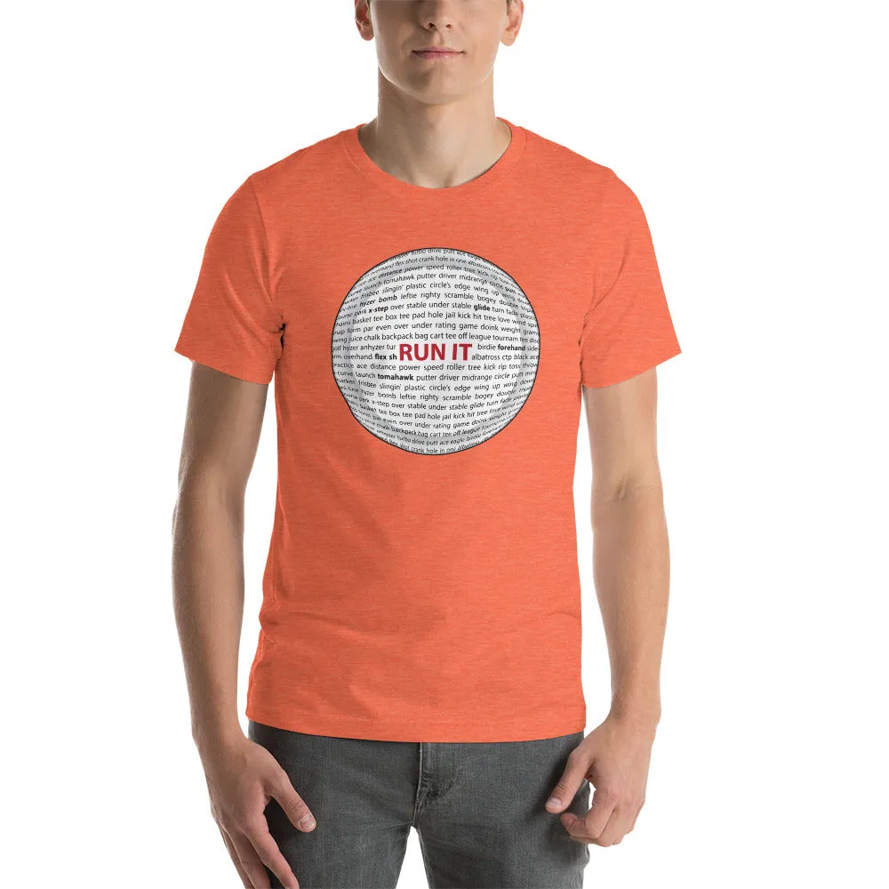 Run It Disc Golf Sayings Disc Shirt