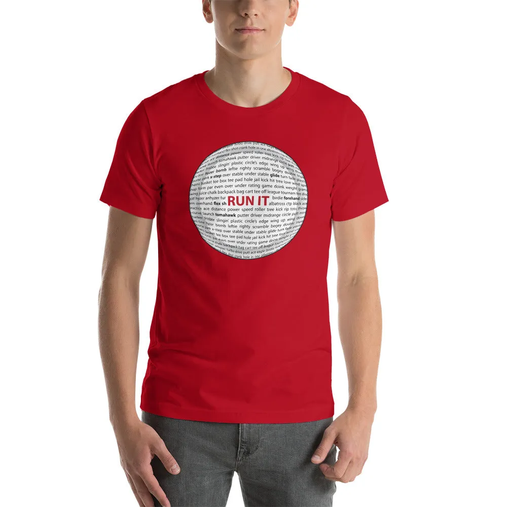 Run It Disc Golf Sayings Disc Shirt
