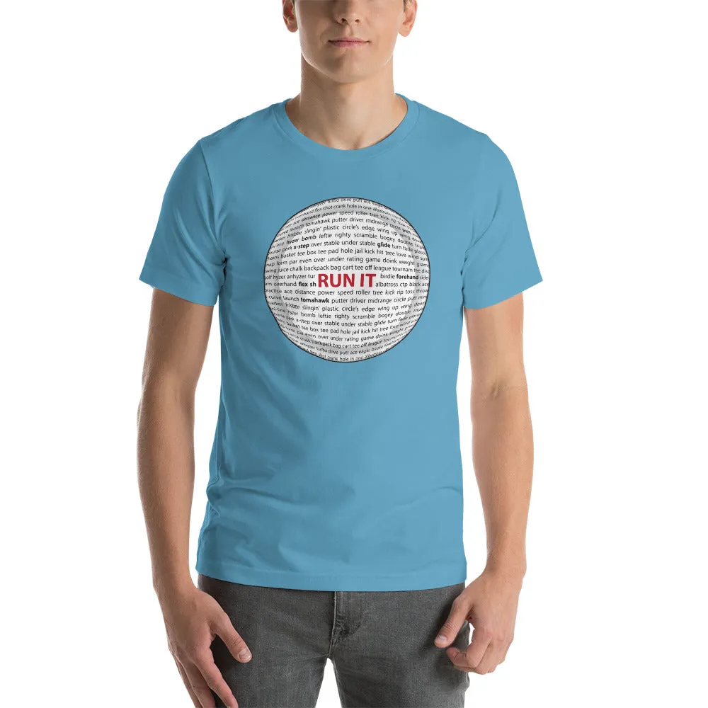 Run It Disc Golf Sayings Disc Shirt