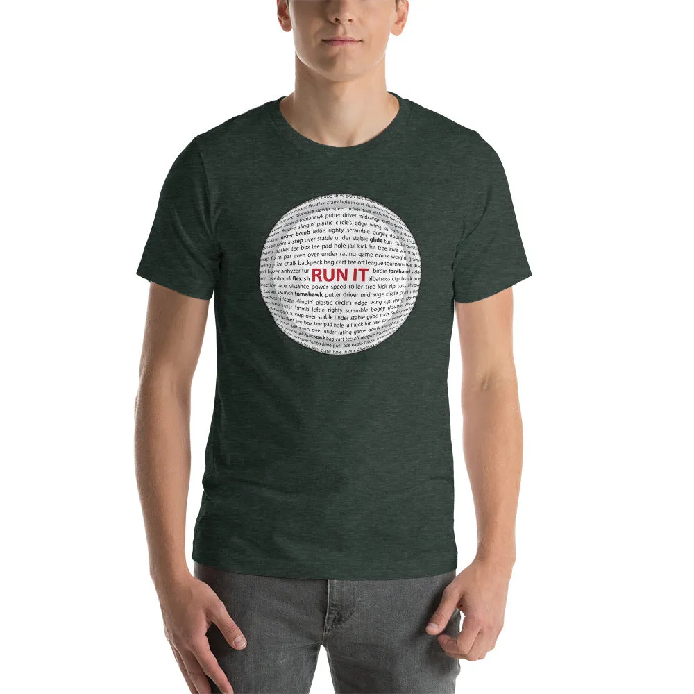 Run It Disc Golf Sayings Disc Shirt