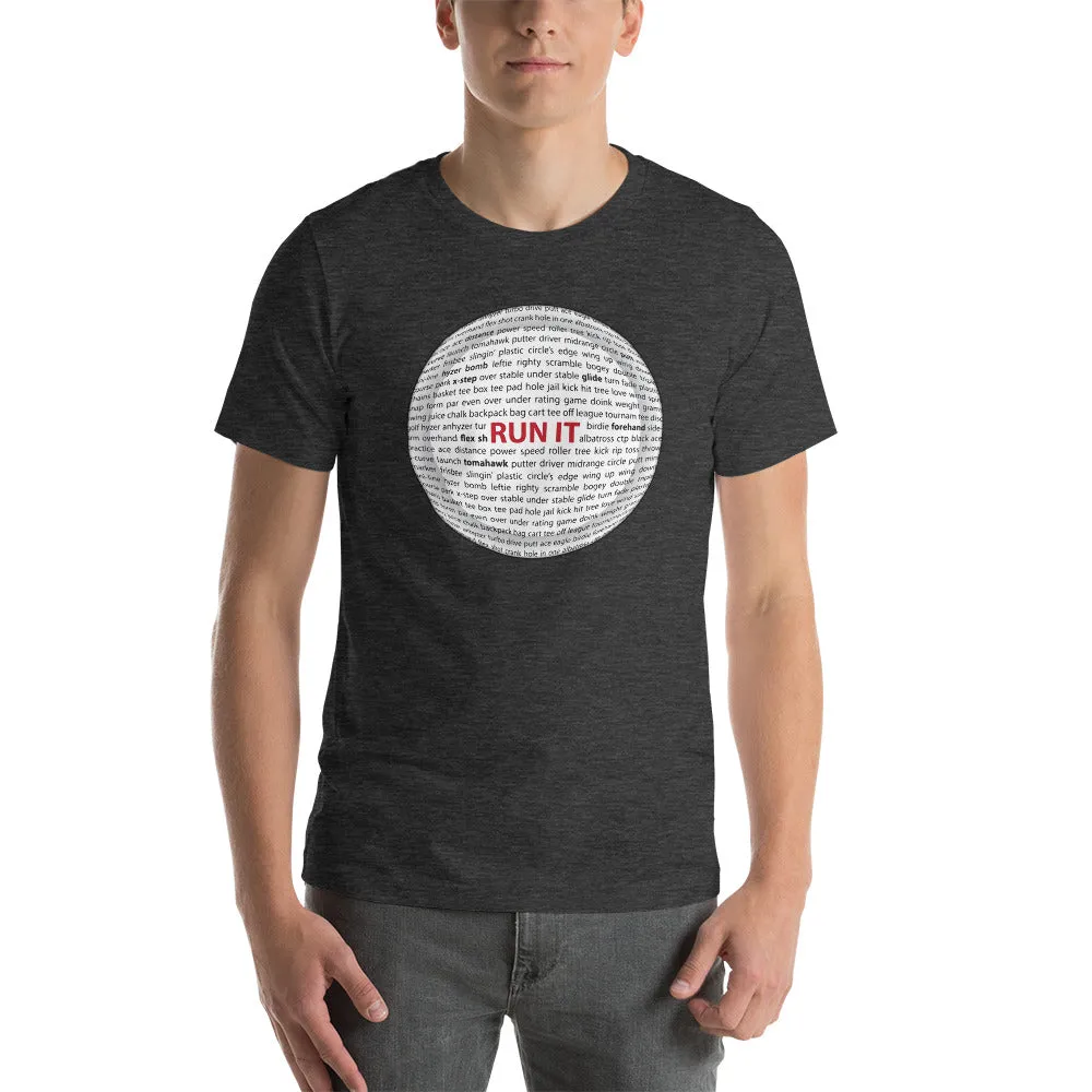 Run It Disc Golf Sayings Disc Shirt