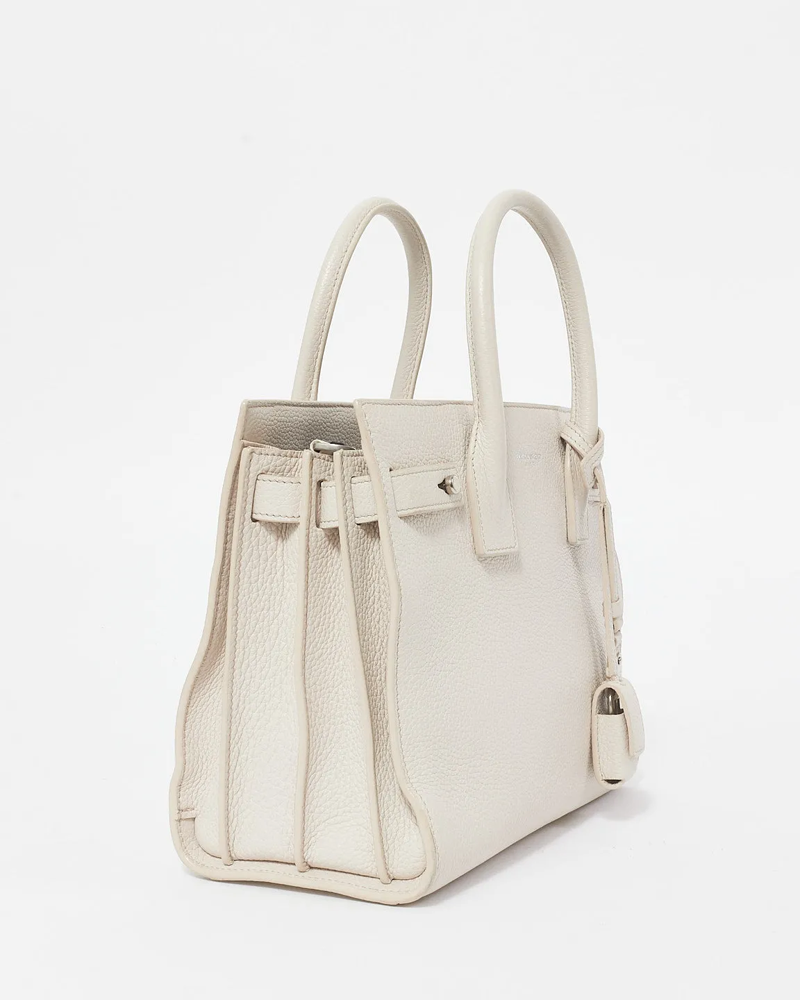 Saint Laurent Cream Leather Baby Sac Du Jour Bag