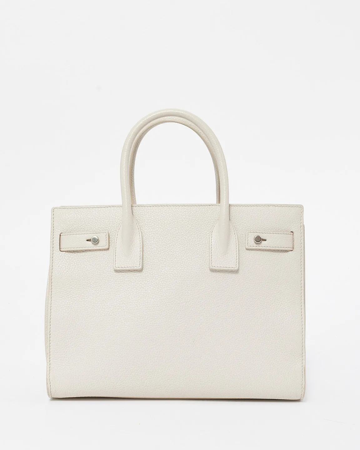 Saint Laurent Cream Leather Baby Sac Du Jour Bag