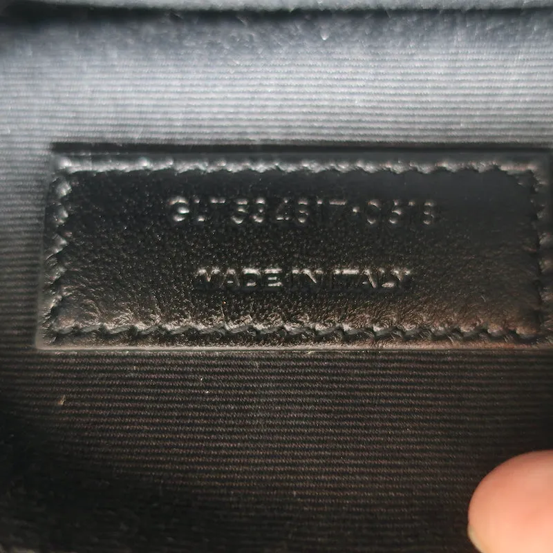 Saint Laurent Lou Belt Bag Black Quilted Leather