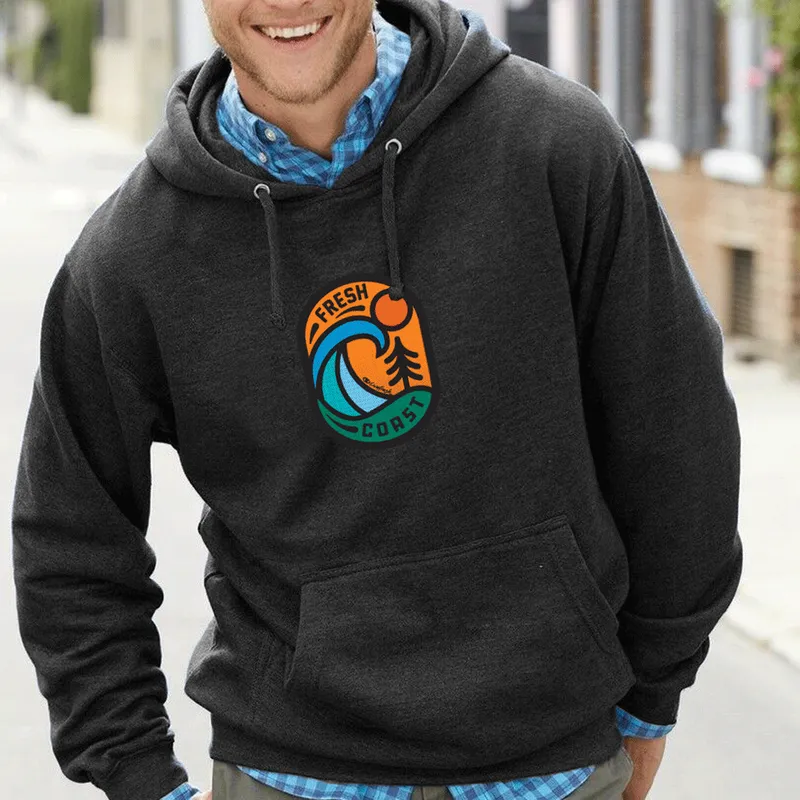 SALE "Living On The Fresh Coast" Men's Classic Hoodie