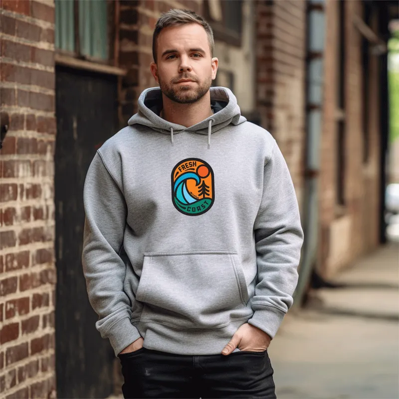 SALE "Living On The Fresh Coast" Men's Classic Hoodie