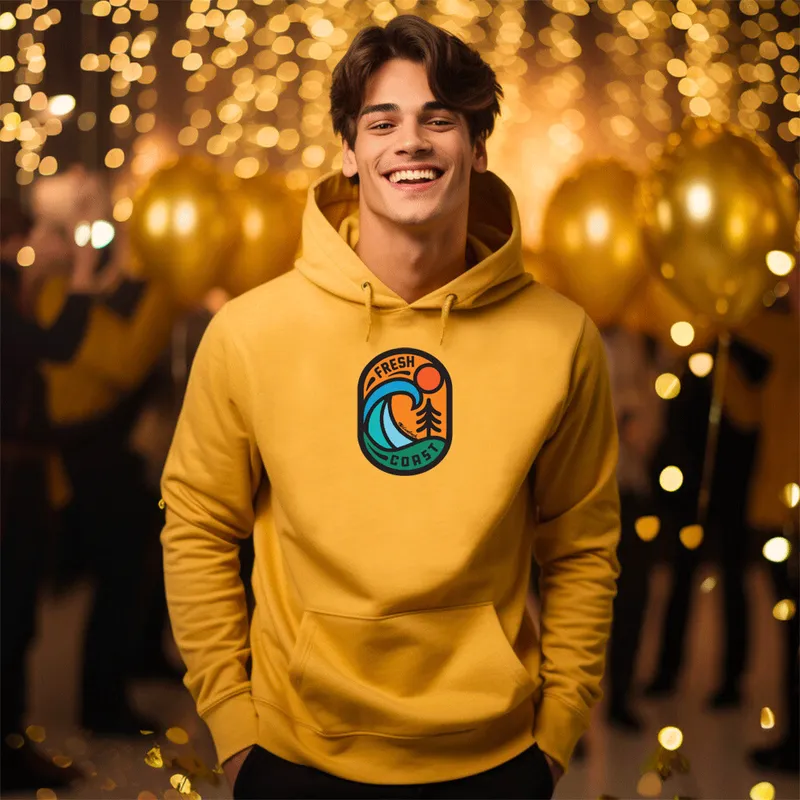 SALE "Living On The Fresh Coast" Men's Classic Hoodie