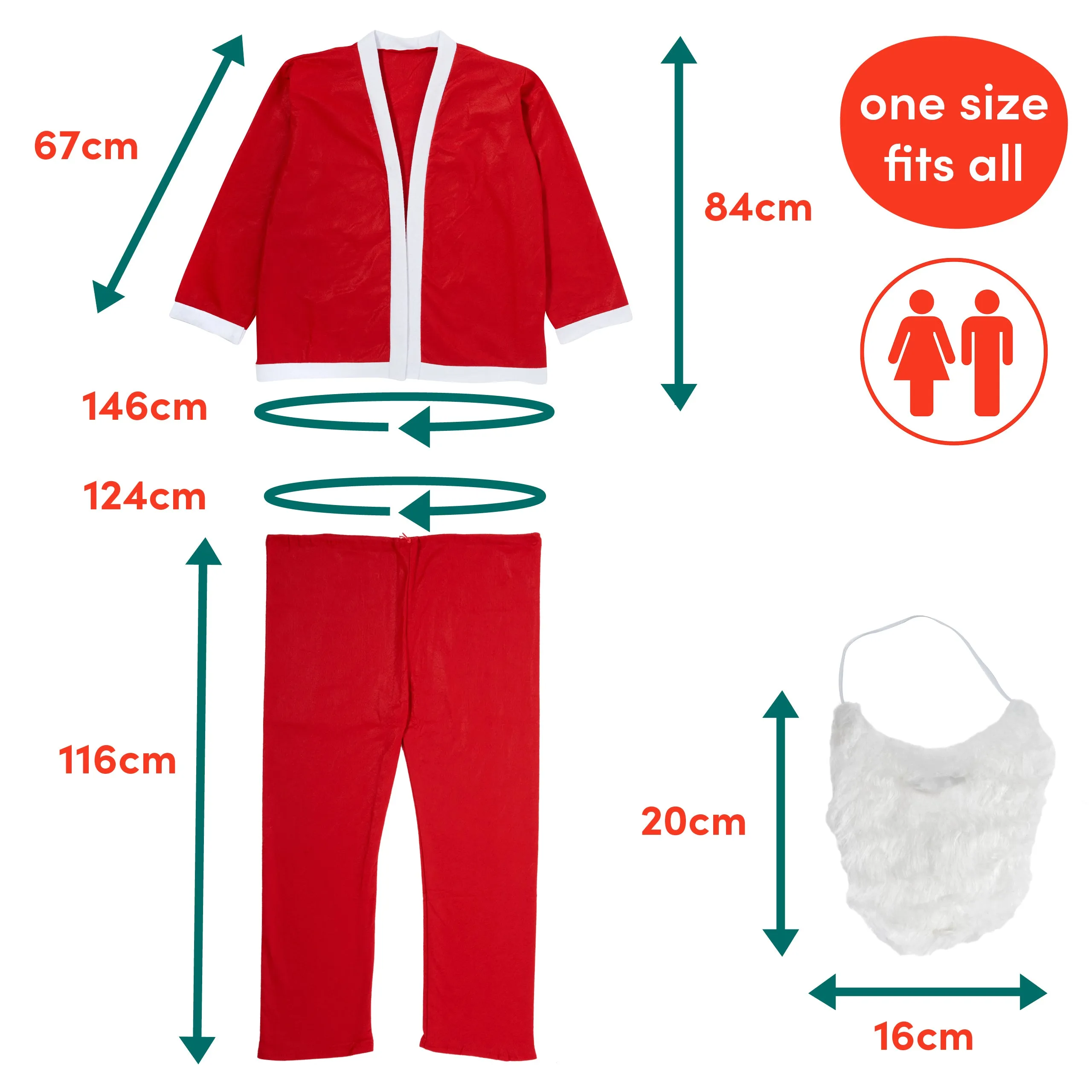 Santa Xmas Costume & Accessories