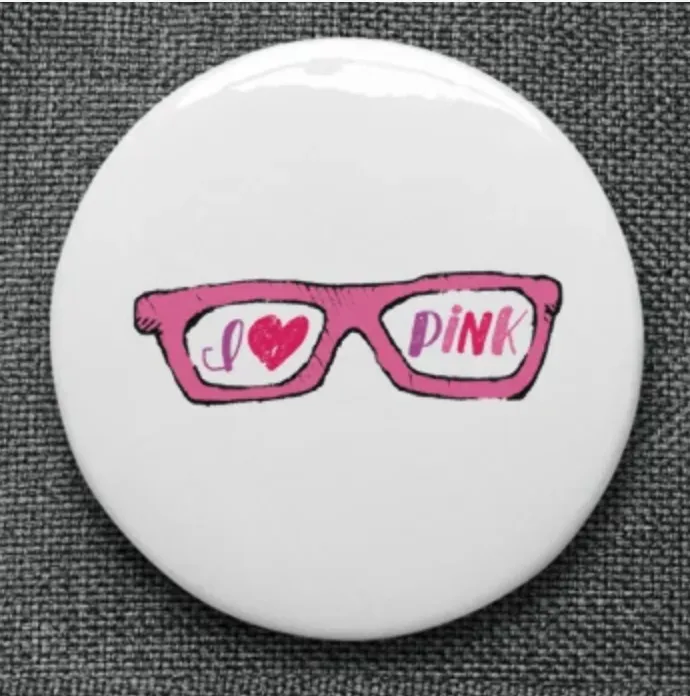Sassy & Pink 5 Pin Buttons Set