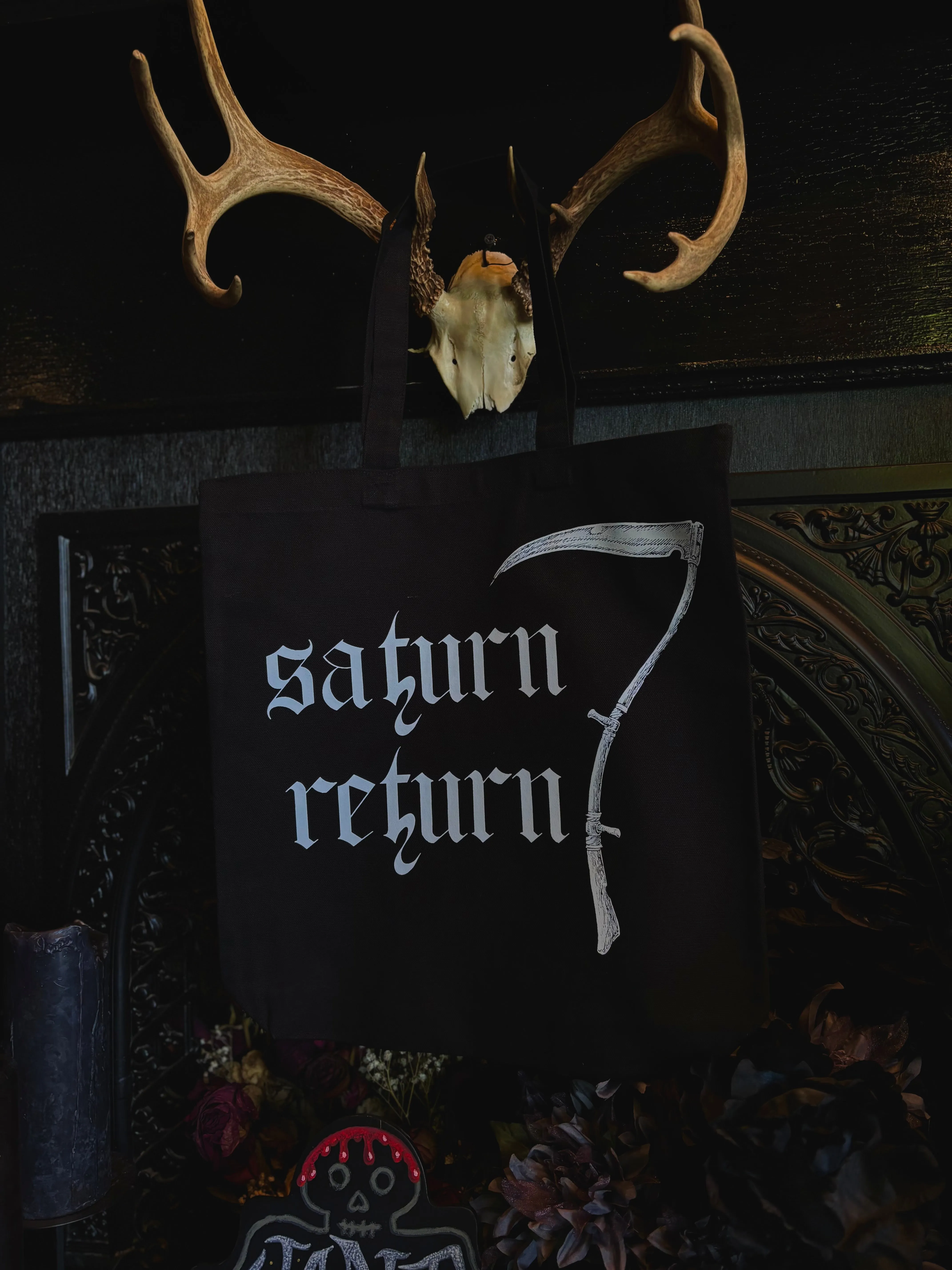 ‘Saturn Return’ Scythe Tote Bag