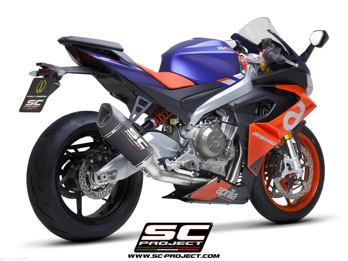 SC1-R Exhaust by SC-Project Aprilia RS 660 / Tuono 660 / 2020 to 2023 Titanium Headers