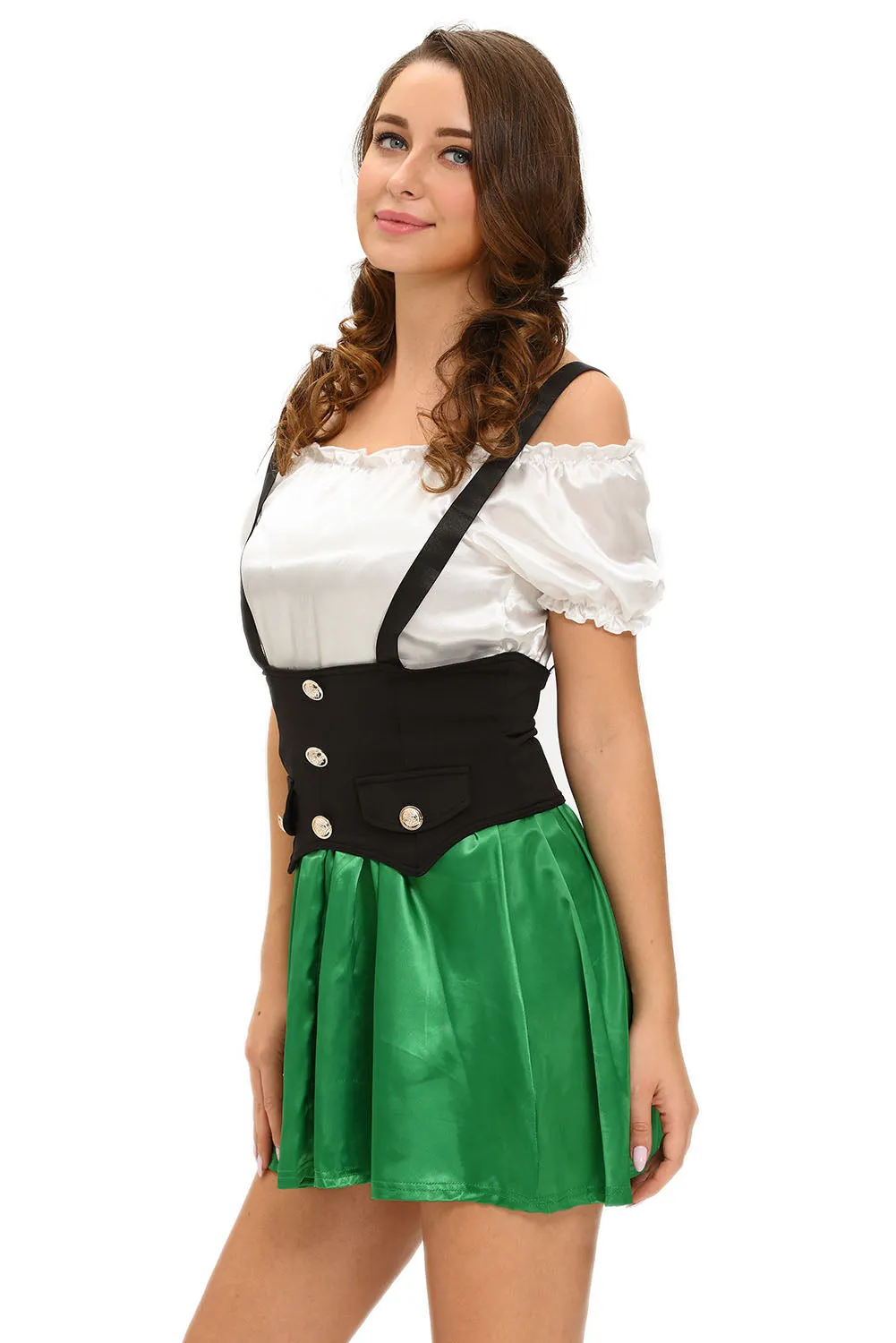 Shamrock Sweetie 2pcs Beer Girl Costume