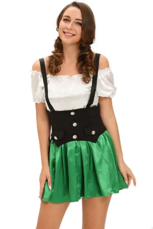 Shamrock Sweetie 2pcs Beer Girl Costume