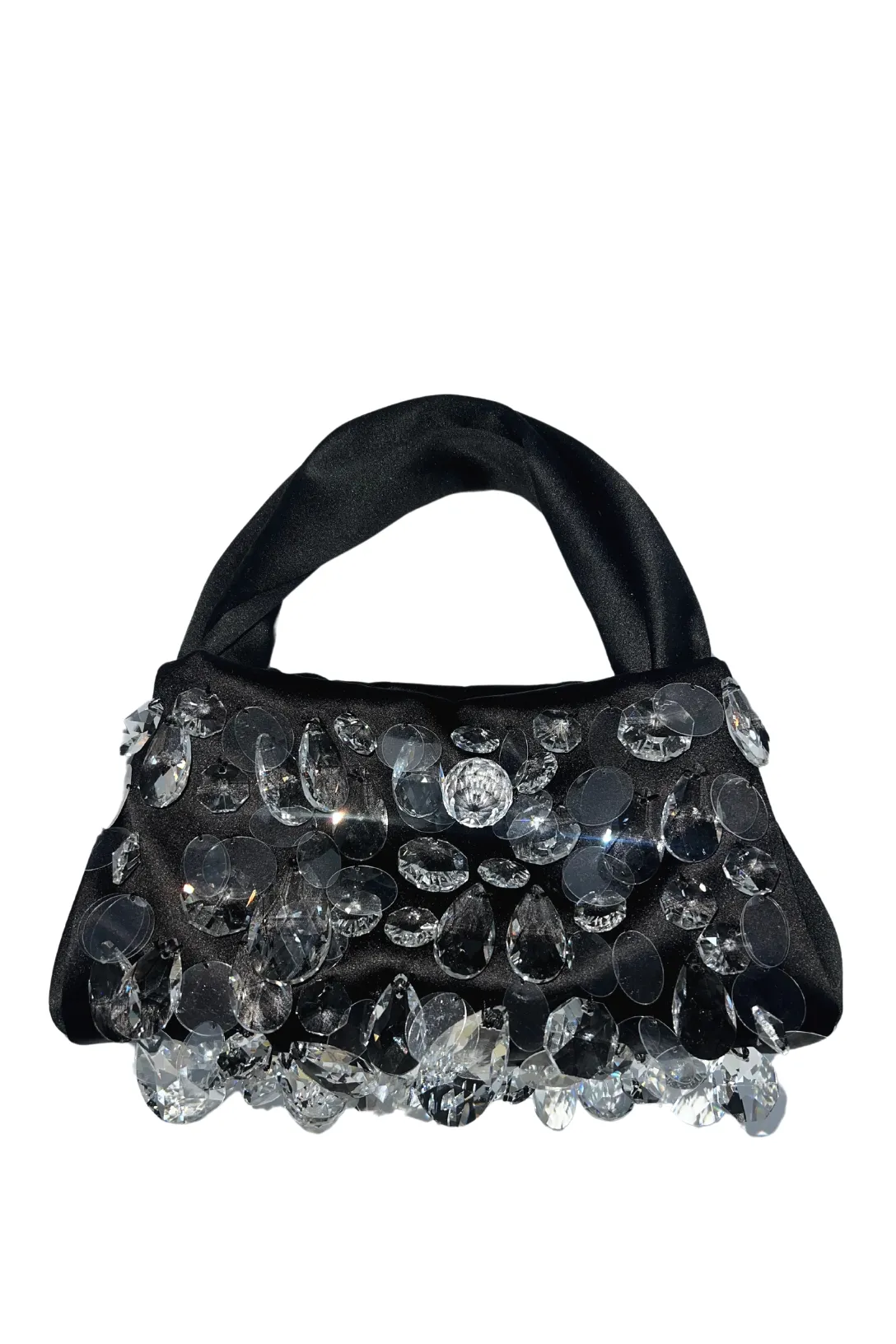 Shea Satin Handbag | Black