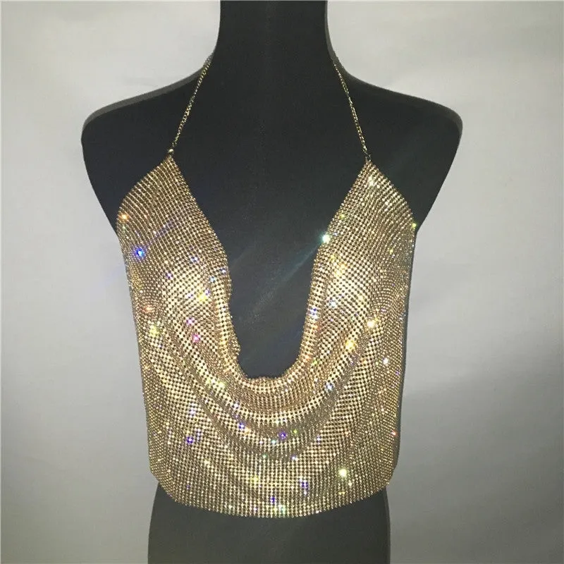 Shiny Draped Top