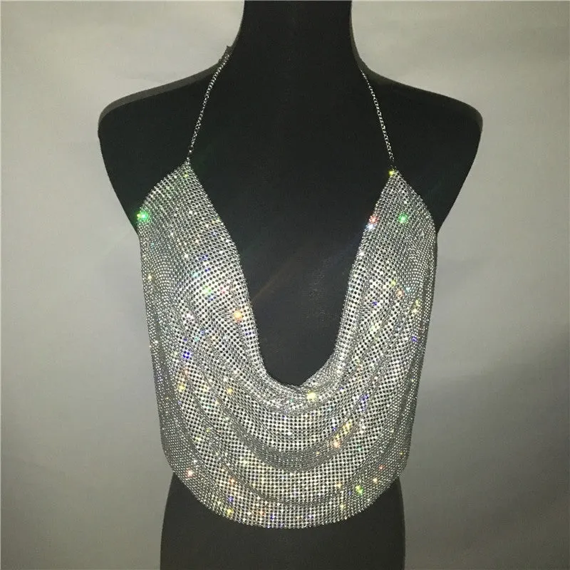 Shiny Draped Top