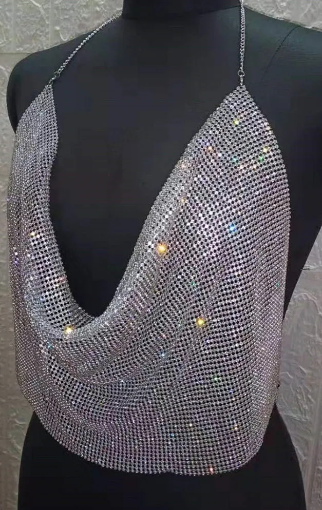 Shiny Draped Top