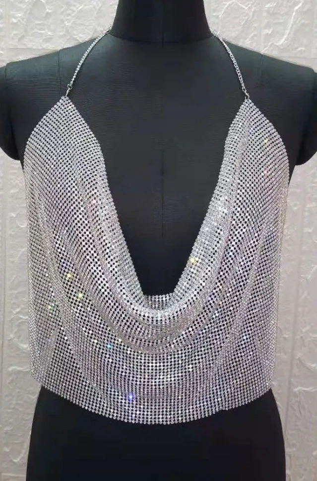 Shiny Draped Top