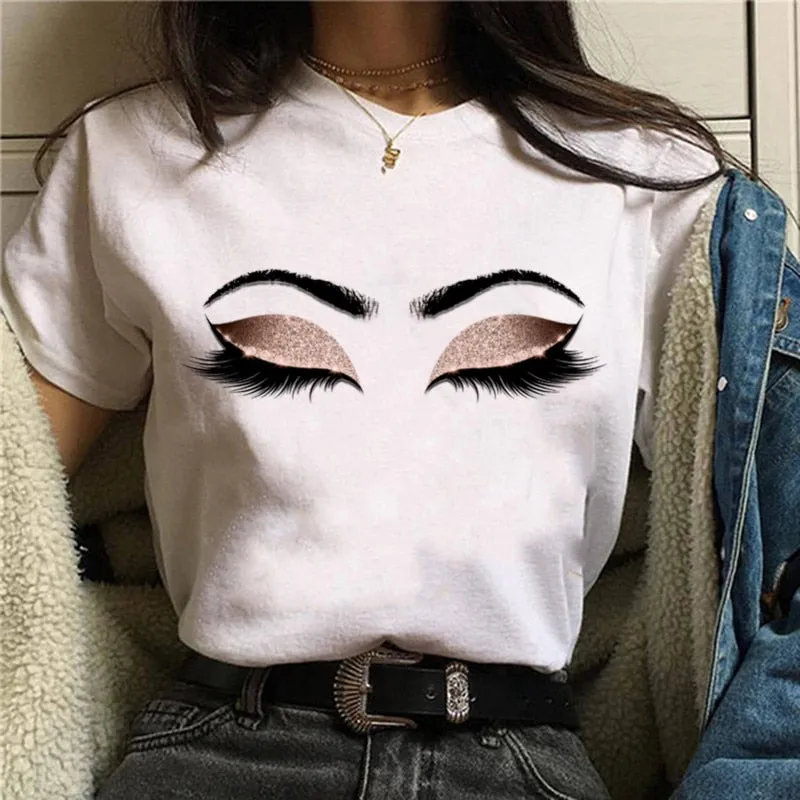 Shiny Eyelash T-Shirt