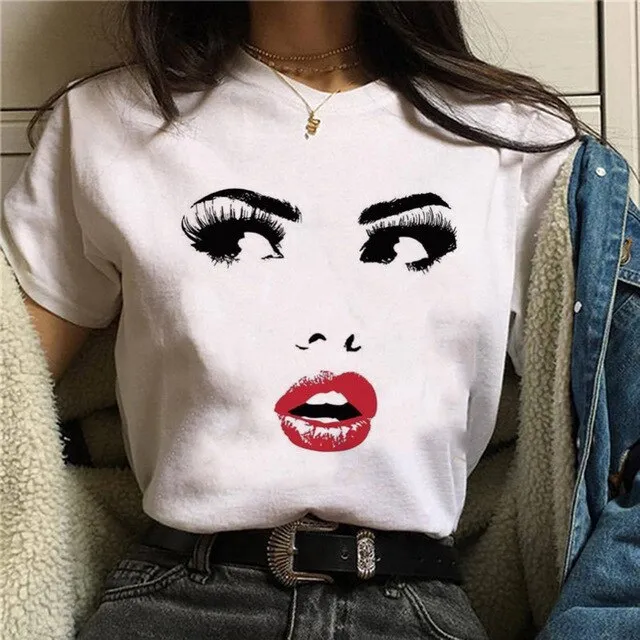 Shiny Eyelash T-Shirt
