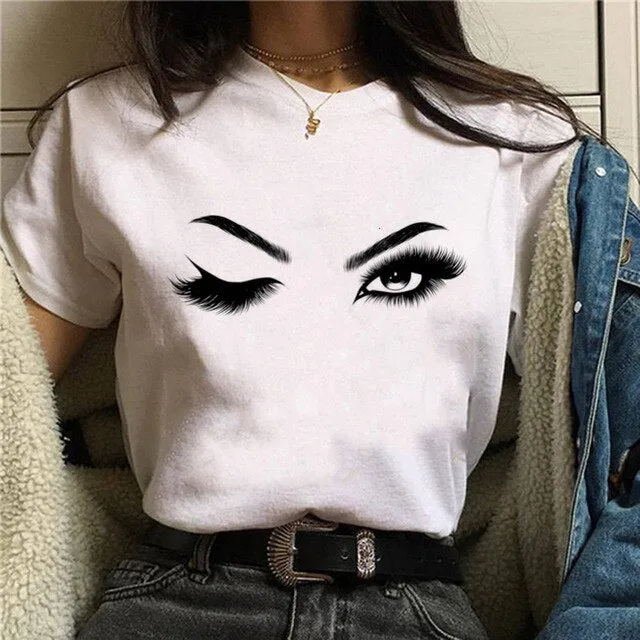 Shiny Eyelash T-Shirt