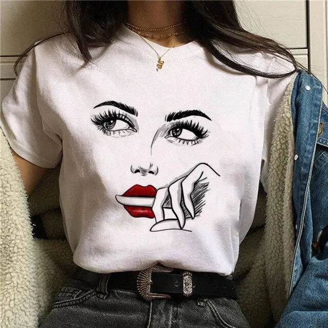 Shiny Eyelash T-Shirt