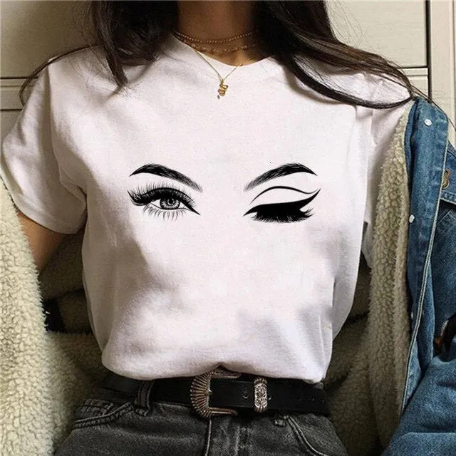 Shiny Eyelash T-Shirt