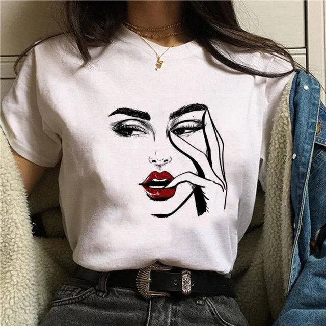 Shiny Eyelash T-Shirt