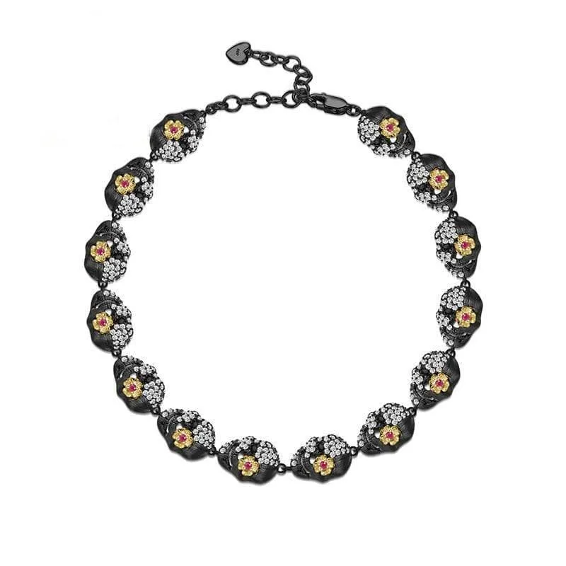 Shiny Gothic Skull Bracelet