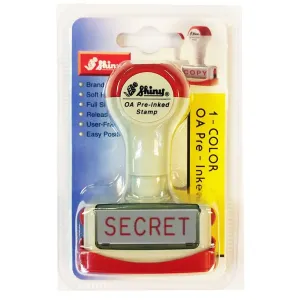 Shiny OA Pre Inked Stamp Secret NS05