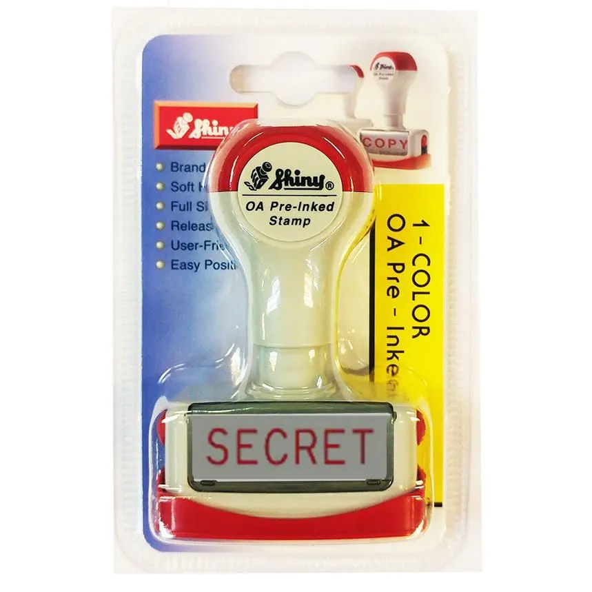 Shiny OA Pre Inked Stamp Secret NS05