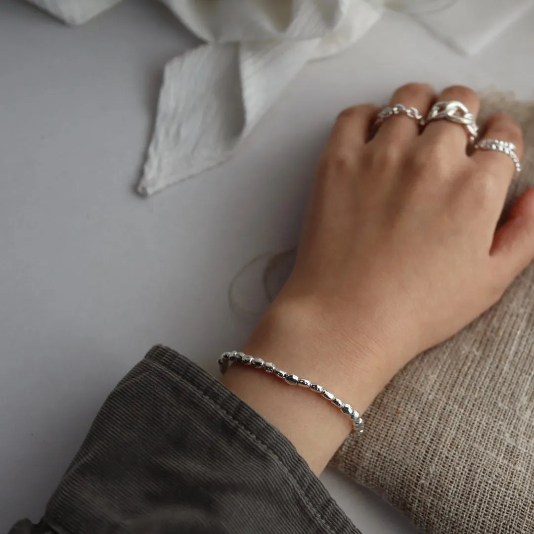 shiny pebbles bracelet