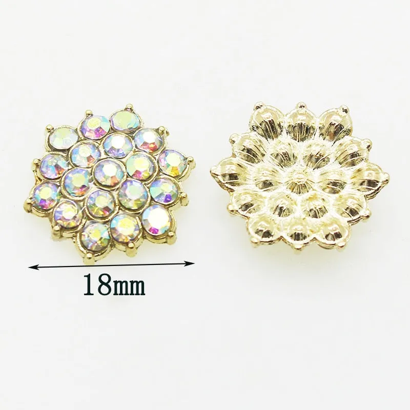 Shiny Rhinestone Pearl Floral Alloy Jewelry Accessory