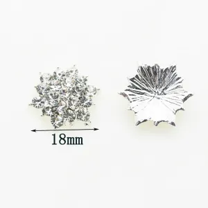 Shiny Rhinestone Pearl Floral Alloy Jewelry Accessory