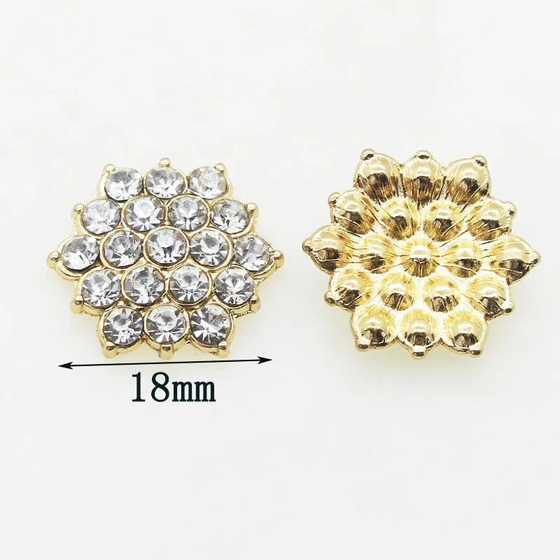 Shiny Rhinestone Pearl Floral Alloy Jewelry Accessory