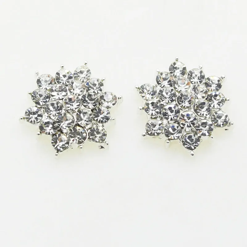 Shiny Rhinestone Pearl Floral Alloy Jewelry Accessory