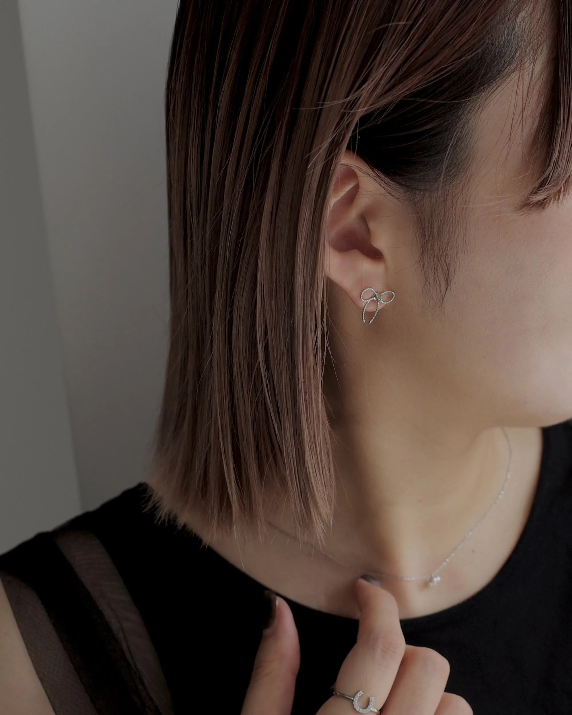 shiny ribbon pierce