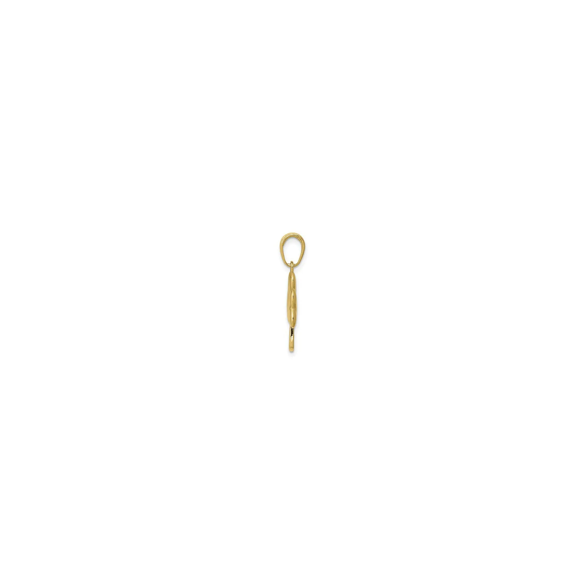 Shiny Shamrock Pendant (14K)