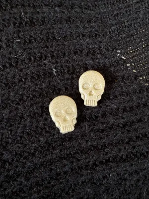 Shiny Skull Studs
