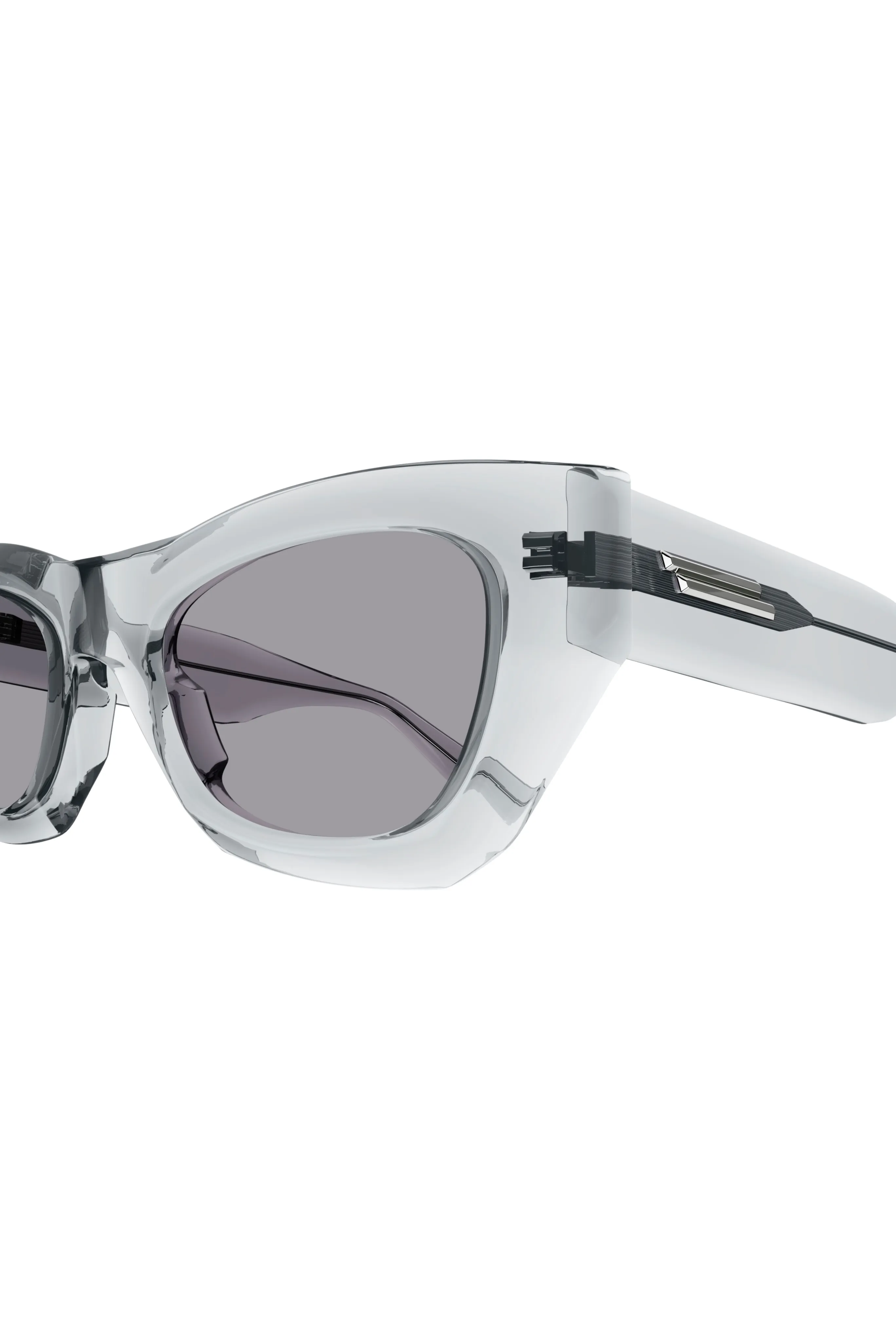 Shiny Transparent Cat Eye Sunglasses