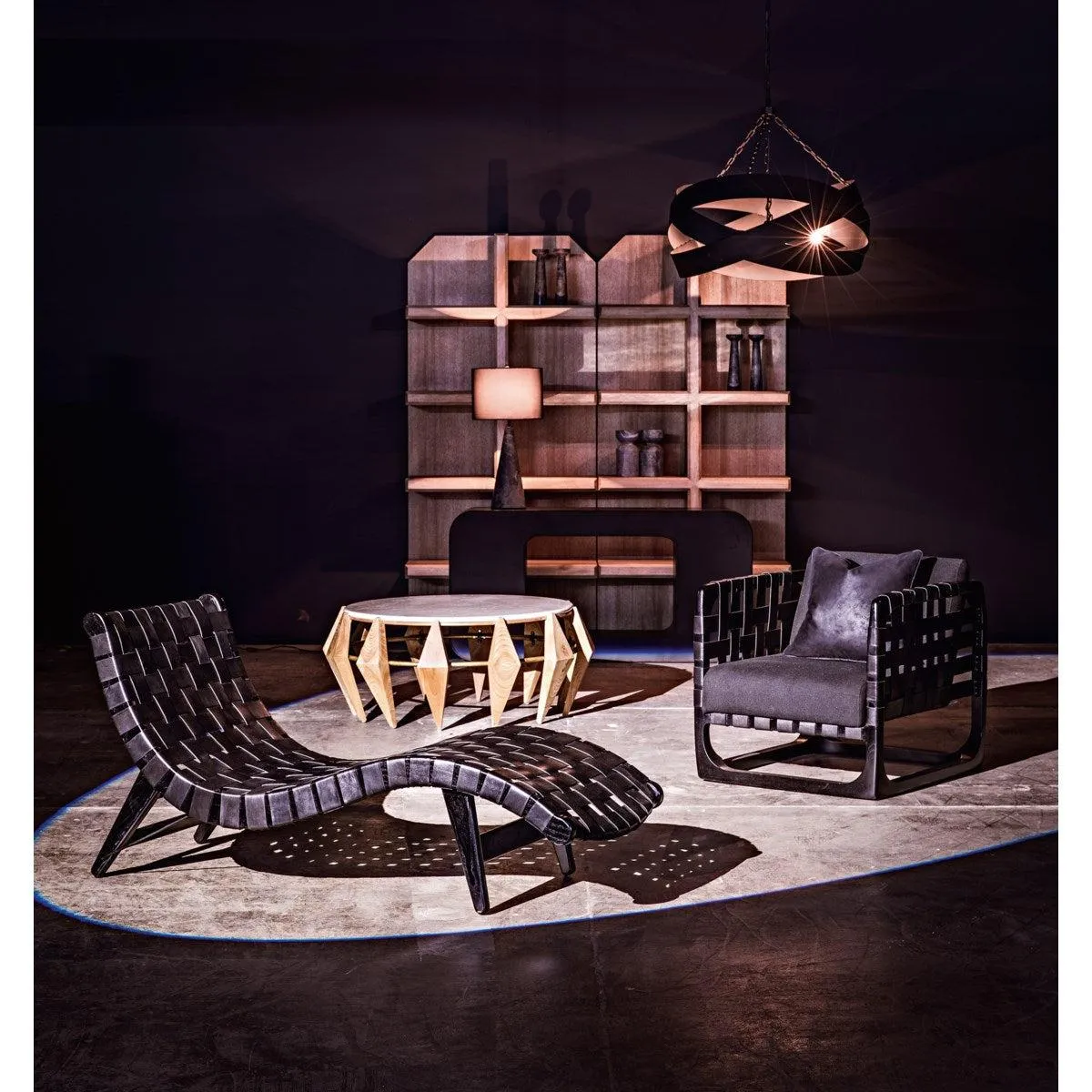Shylock Console, Black Steel